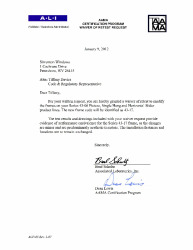 PR CERTIFICATE FL5179 R42 C CAC 43-17 TO 43-06 WAIVER