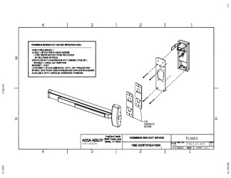 PR Instl Docs FL5263 R6 II Exit Device Installation Instructions