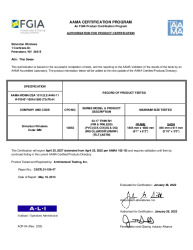 PR CERTIFICATE FL5414 R38 C CAC 43-17 SH TWIN (10852) 73X74 PG45