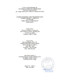 PR Instl Docs FL5562 R10 II EvaluationReportC2381 2 16inch Wide x 0.032 Aluminum