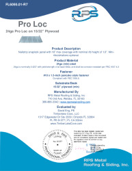 PR Instl Docs FL6095 R7 II 24ga ProLoc plywood