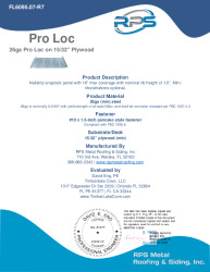 PR Instl Docs FL6095 R7 II 26ga ProLoc plywood