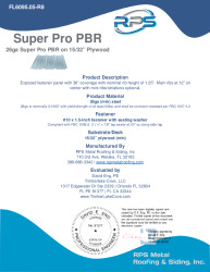 PR Instl Docs FL6095 R8 II 26ga SuperPro PBR plywood