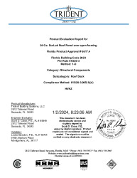 PR TECH DOCS FL6617 R8 AE SURLOK 24GA ROOF (HVHZ)-EVAL REPORT (FBC 2023)