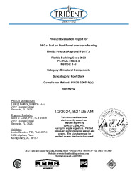 PR TECH DOCS FL6617 R8 AE SURLOK 24GA ROOF (NON HVHZ)-EVAL REPORT (FBC 2023)