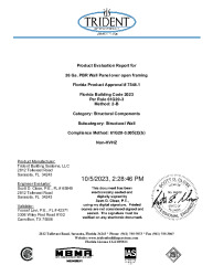 PR TECH DOCS FL7548 R8 AE PBR 26GA WALL (NON HVHZ)-EVAL REPORT (FBC 2023)