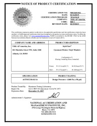 PR CERTIFICATE FL7829 R13 C CAC NI012683-R2 - SV - CASEMENT PICTURE (DP50)