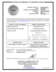 PR CERTIFICATE FL8114 R10 C CAC NI013196.05-R4 - SVS - COTTAGE SH (DP35)
