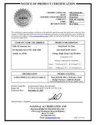 PR CERTIFICATE FL8114 R10 C CAC NI013196.06-R4 - SVS - COTTAGE SH (DP50)