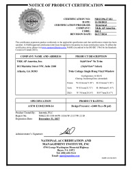 PR CERTIFICATE FL8114 R10 C CAC NI013196.27-R2 - SVS - TWIN COTTAGE SH (DP50)