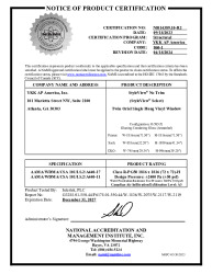 PR CERTIFICATE FL8114 R10 C CAC NI014389.10-R2 - SVS - TWIN ORIEL SH (DP50)
