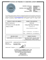 PR CERTIFICATE FL8114 R8 C CAC NI013196.01-R3 - SV - COTTAGE SH (DP35)