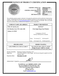PR CERTIFICATE FL8114 R9 C CAC NI006545.10-R9 - SV - TWIN SH (DP35)