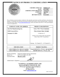 PR CERTIFICATE FL8617 R11 C CAC FL 8617 SFA 2230 NI008041-R7