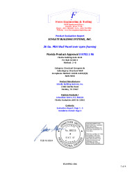 PR Instl Docs FL8702 R6 II 26 Ga. PBA Panel Structural Wall Panel