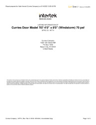 PR CERTIFICATE FL8768 R5 C CAC INTERTEK LISTING 707 727 747 70PSF SINGLES AND PAIRS