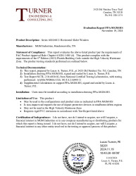 PR TECH DOCS FL8807 R0 AE EVALREPORT-FPA-MGM-HS