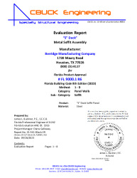 PR Instl Docs FL9000 R6 II 01 SDeckSoffit EVALREPORT 