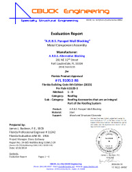 PR Instl Docs FL9100 R6 II 5-WallBlocking 16GaOnWood,Concrete EVALREPORT 