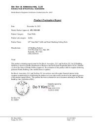 PR Instl Docs FL9103 R8 II Evaluation Report of LP Soffit 9103-R8-2023.1