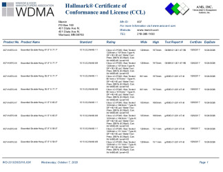 PR CERTIFICATE FL9430 R10 C CAC ESDH