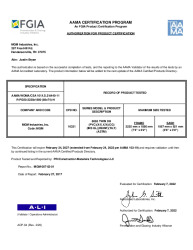 PR CERTIFICATE FL9604 R11 C CAC AAMA CERT CPD (A) 16321 (88 X 74)