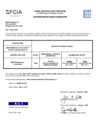 PR CERTIFICATE FL9604 R12 C CAC AAMA CERT CPD (A) 16663 (48 X 74)