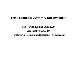 PR Instl Docs FL9604 R12 II Inst. Product Offering (9604.3)