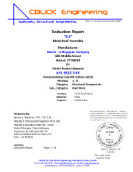 PR Instl Docs FL9612 R8 II 3 SLR SteelOnSteelPurlins EVALREPORT