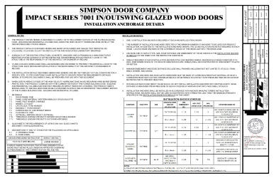 PR INSTL DOCS FL9668 R12 II SIMP0008 REVC SERIES-7001-WOOD-IS-FBC SS