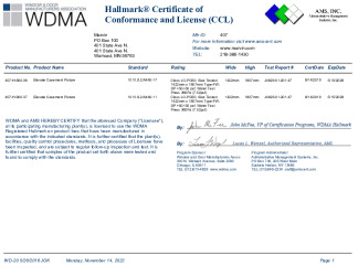 PR CERTIFICATE FL9690 R9 C CAC ELCAP CCL 900.36.37