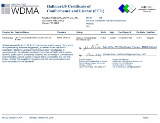 PR CERTIFICATE FL9837 R9 C CAC CCL 11005