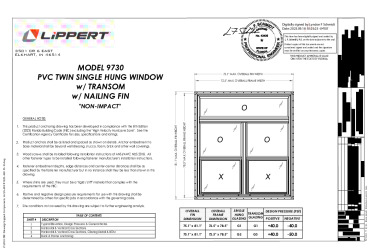 FL993.11-R20 - Extruded PVC Integral Mulled Twin Single Hung Tilt Window