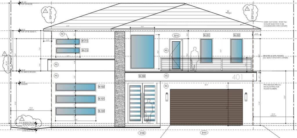 build a house front elevation architects plan