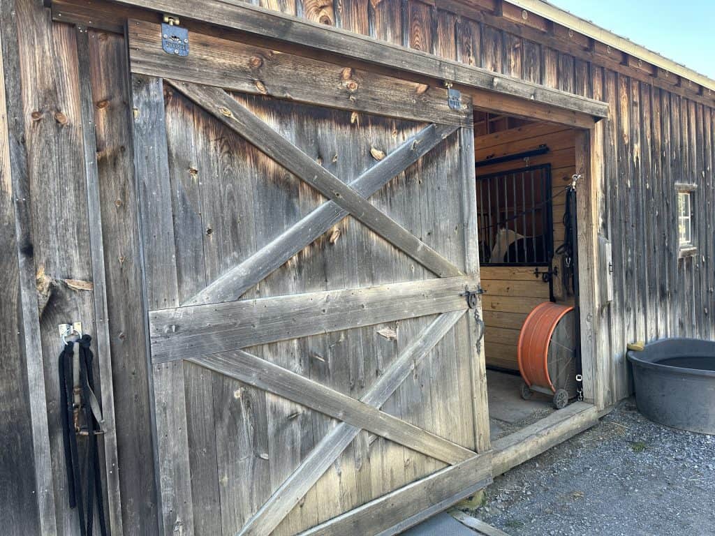 Wood Barn Door on farm