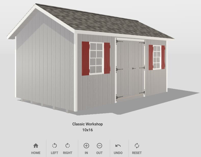 sheds unlimited design tool