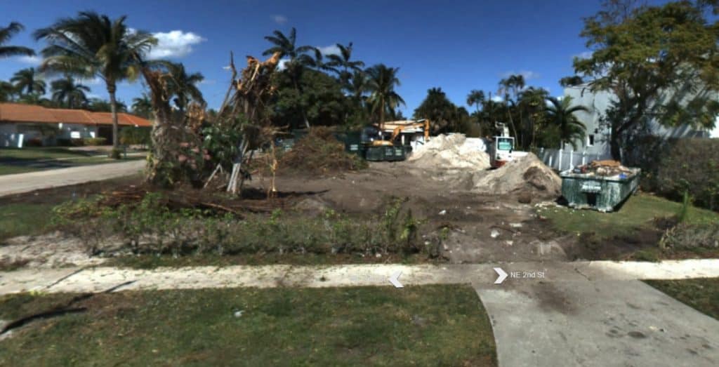 street view clearing land