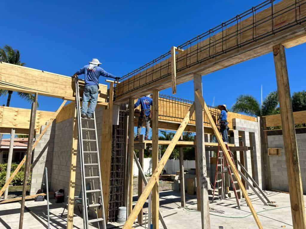 tie column into second floor framing 2