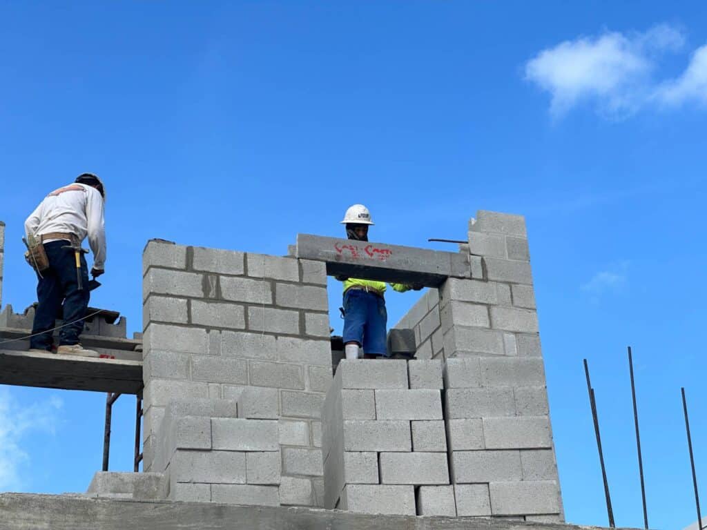 2nd floor lintel install