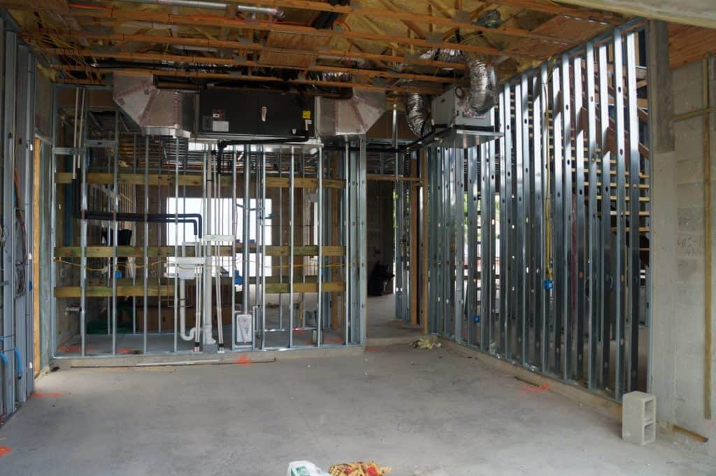 interior metal framing construction