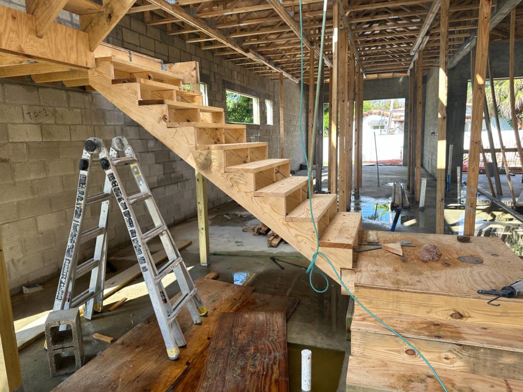 wood stair stringer profile