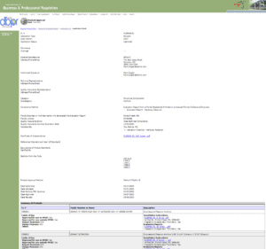 Florida Product Approval Cover Page Screenshot