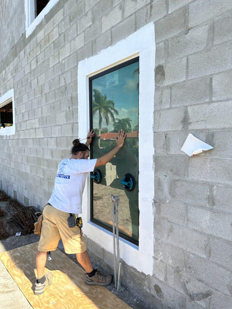 billy and suction cups securing window