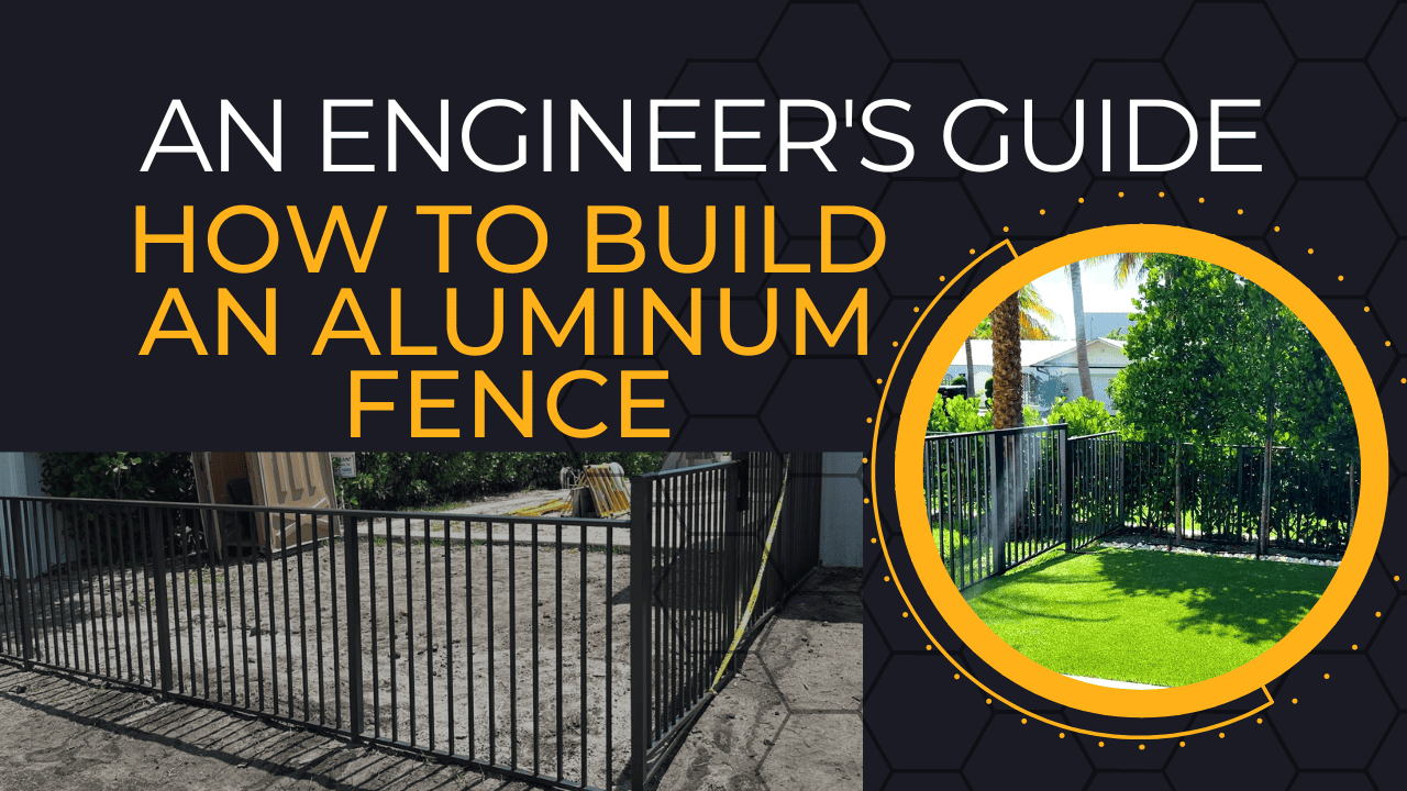 Aluminum picket fence and gate install how to